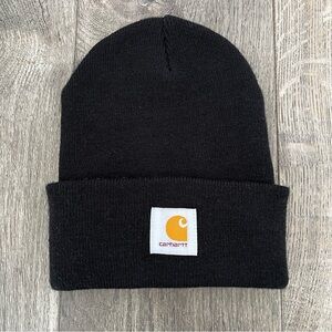 CARHARTT Black Knit Beanie Hat One Size